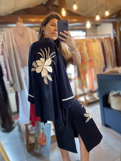 Kimono Malha bordado | 2037270 - loja online