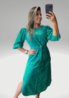 Vestido Estampa Leve Midi | 2036977 na internet