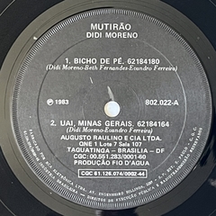 MUTIRÃO - DIDI MORENO - 1983 - BANANEIRA DISCOS - DISCO DE VINIL E CDS- FRETE GRÁTIS PARA TODO O BRASIL 