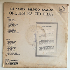 Só Samba Sabendo Sambar - Orquestra Cid Gray - Vg - comprar online