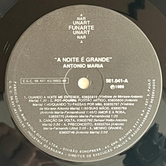 A Noite É Grande - Antonio Maria - 1989 - Lp/vinil - BANANEIRA DISCOS - DISCO DE VINIL E CDS- FRETE GRÁTIS PARA TODO O BRASIL 