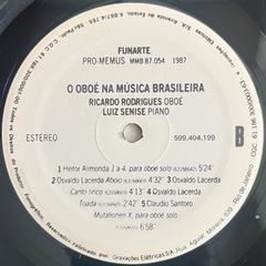 O OBOÉ NA MÚSICA BRASILEIRA - RICARDO RODRIGUES - LUIZ SENISE - 1987 - BANANEIRA DISCOS - DISCO DE VINIL E CDS- FRETE GRÁTIS PARA TODO O BRASIL 