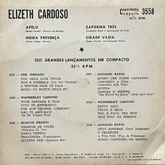 COMPACTO/ ELIZETH CARDOSO - APELÔ/MEIGA PRESENÇA/ CAPOEIRA TRÊS/ CIDADE VAZIA, 1968 - comprar online