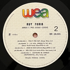 RUY FARIAS, AMIGO E PARA ESSAS COISAS, 1984 - loja online