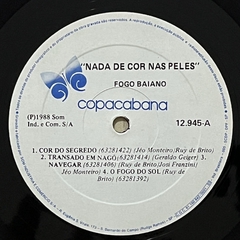 FOGO BAIANO, NADA DE COR NAS PELES, 1988 - BANANEIRA DISCOS - DISCO DE VINIL E CDS- FRETE GRÁTIS PARA TODO O BRASIL 