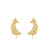 Brinco Ear Cuff Cravejado Dourado