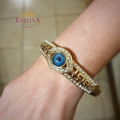 Pulsera ojo turco niquelada