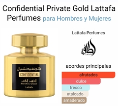 Confidential Gold Lattafa 100ml en internet