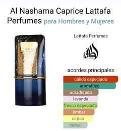 Al Nashama Caprice Lattafa 100ml - comprar online