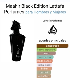 Maahir Black Edition Lattafa 100ml - comprar online