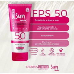 Protetor Solar Sun 50 FPS 200g Dermachem - comprar online