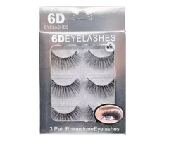 Cílios Postiços 6D Eyelahes 49 Rhinestone