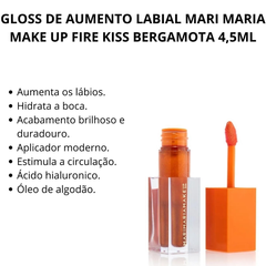 Fire Kiss Mari Maria - Lip Gloss Mari Maria cor Bergamota e Bubblegum na internet