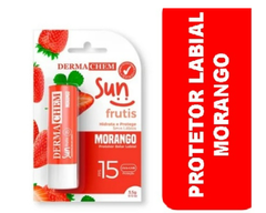 Protetor Labial FPS 15 Morango Sun Dermachem - Portal Make