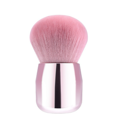 Pincel De Maquiagem Facial Pó Blush Base Rosa Kabuki - Portal Make