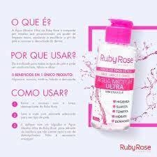 Agua Micelar Ultra 120 ML Ruby Rose Pele Limpa - loja online