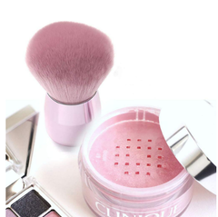 Pincel De Maquiagem Facial Pó Blush Base Rosa Kabuki na internet