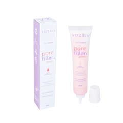 Primer Facial Pore Filler Vizzela Hidratante Preenche Poros e Linhas Efeito Photoshop