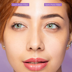 Imagem do Primer Facial Pore Filler Vizzela Hidratante Preenche Poros e Linhas Efeito Photoshop