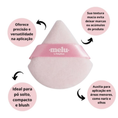 Esponja Para Pó Melu RRS01 Fluffy Puff Cor Ros - loja online