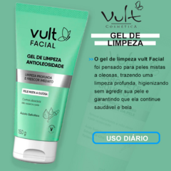 Gel de Limpeza Facial Antioleosidade 85g Vult - Portal Make