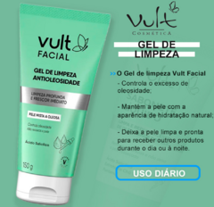 Gel de Limpeza Facial Antioleosidade 85g Vult na internet