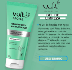 Gel de Limpeza Facial Antioleosidade 85g Vult - comprar online