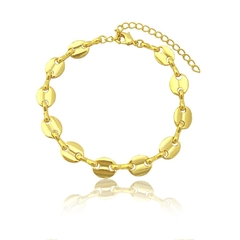 Pulseira lacre inspired gucci banhado em ouro 18k