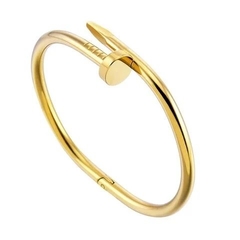 Bracelete prego banhado a ouro 18k