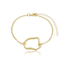 PULSEIRA HONG KONG ORGANIC BANHADO EM OURO 18K