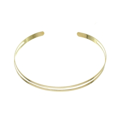 CHOKER NANQUIM VAZADA BANHADO EM OURO 18K