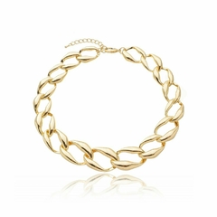 CHOKER ELOS ELEMENTAR BANHADO EM OURO 18K