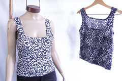 Animal Print Escote Cuadrado - comprar online