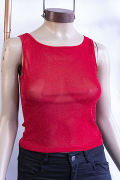 Musculosa Bote Mesh Brillo