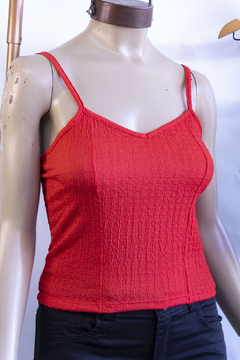 Musculosa Escote en V oyster