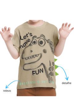 CAMISETA DINOSSAURO VERDE na internet