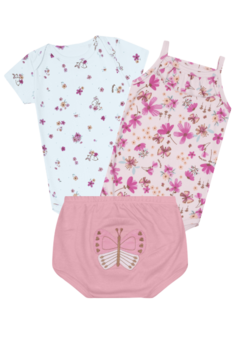 CONJUNTO FLORAL 3 PÇS - comprar online