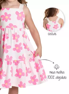 VESTIDO FLOR ROSA - comprar online