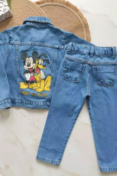 CONJUNTO JEANS MICKEY - Pingo de Gente Baby-Cupom: PRIMEIRACOMPRA