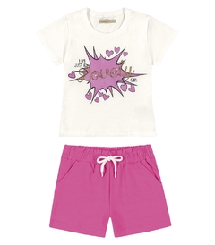 CONJUNTO BLUSA COM SHORTS LOVELY 022 - comprar online