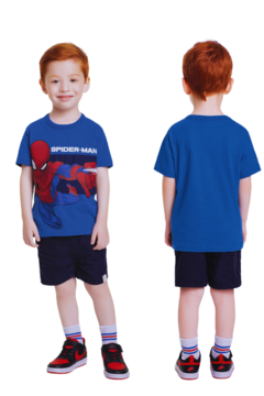 CAMISETA HOMEM ARANHA AZUL