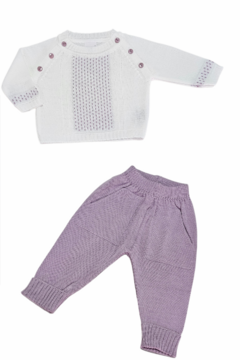 CONJUNTO NICOLAS GIRL LAVANDA - Pingo de Gente Baby-Cupom: PRIMEIRACOMPRA