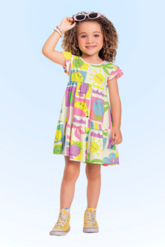 VESTIDO NEON KIDS