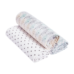 CUEIRO FLANELADO BABY ESTAMPADO 1,0M X 80CM CONTEM 03 UN NEUTRO - comprar online