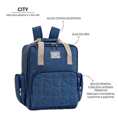 MOCHILA CITY MARINHO - comprar online