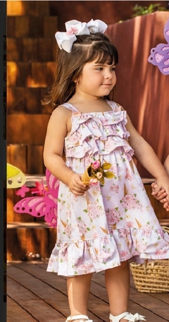 VESTIDO FLORAL COTTON ANJOS BABY