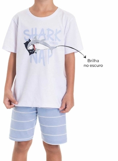 PIJAMA SHARK BRILHA NO ESCURO - comprar online