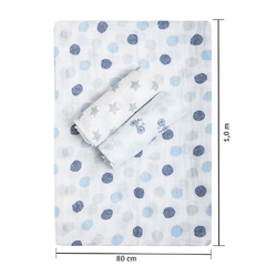 CUEIRO SWADDLE SOFT ESTAMPADO 1,0M X 80CM CONTEM 03 UN BOLA FOFA na internet