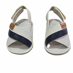 SANDÁLIA NAVY NATURAL 6411B - Pingo de Gente Baby-Cupom: PRIMEIRACOMPRA