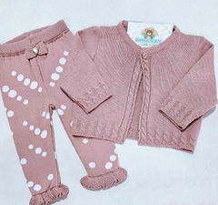 CONJUNTO POÁ TRICOT RN BABY - loja online